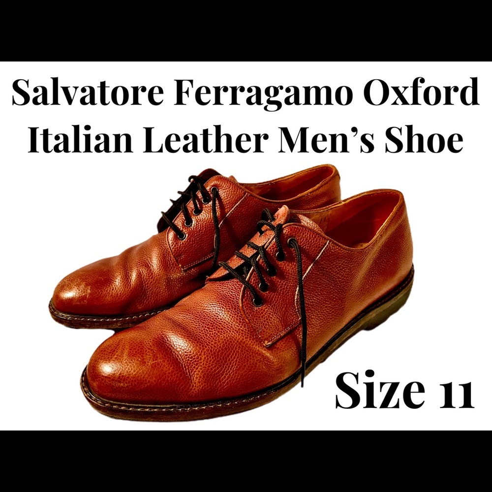 Salvatore Ferragamo Oxford Leather Shoe Sz 11
